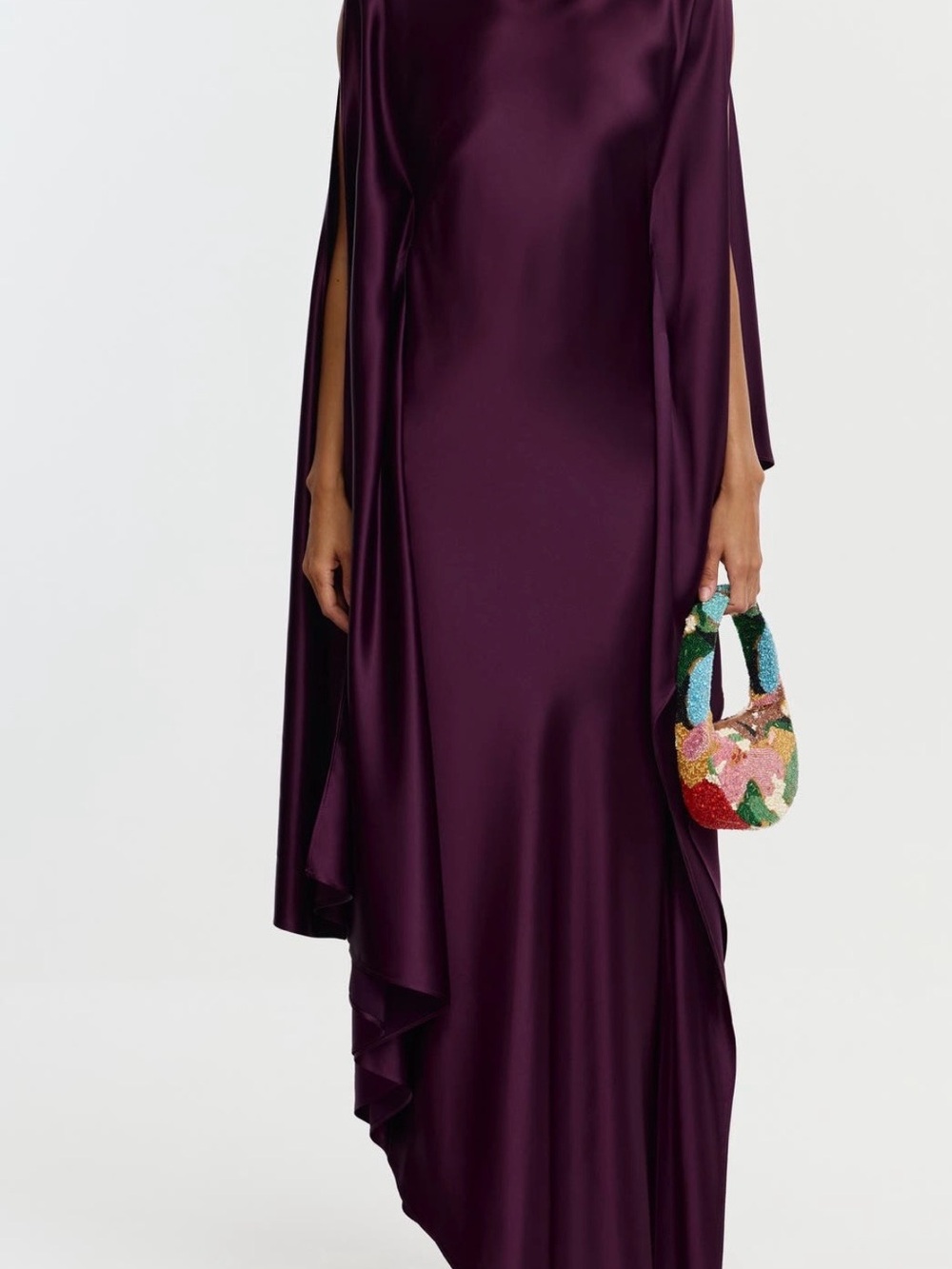 Acler Jarvis Long Sleeve Satin Gown Size - 2